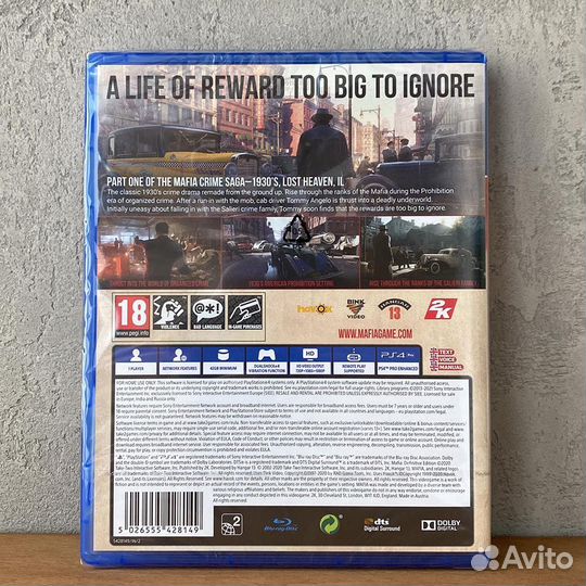 Диск Mafia: Definitive Edition для PS4 Новый