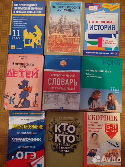 Книги - словари и учебники