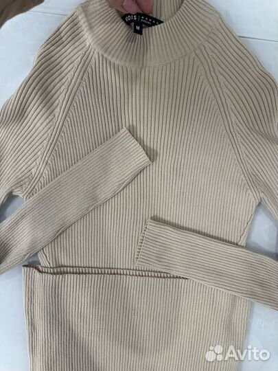Платье бежевое м