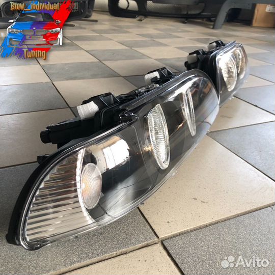 Фары bmw e39 ангельские глазки рыжие