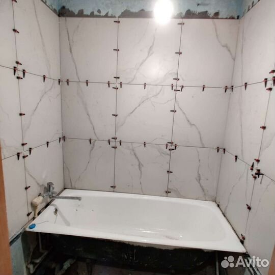 Кафельщик.ванна и туалет под ключ