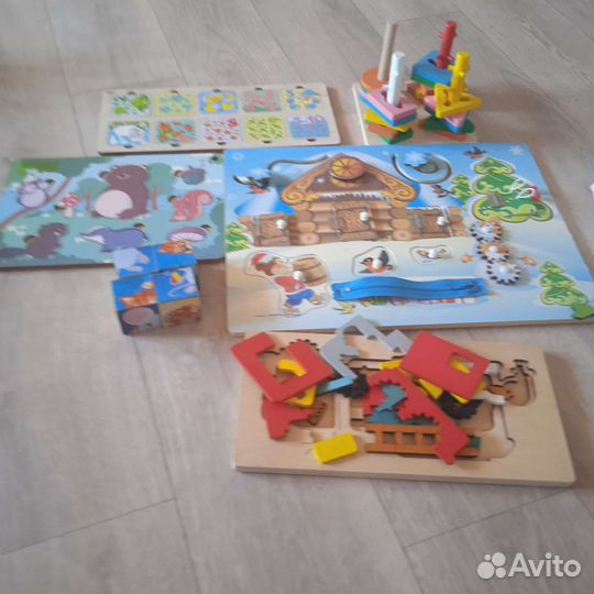 Деревянные игрушки пакетом