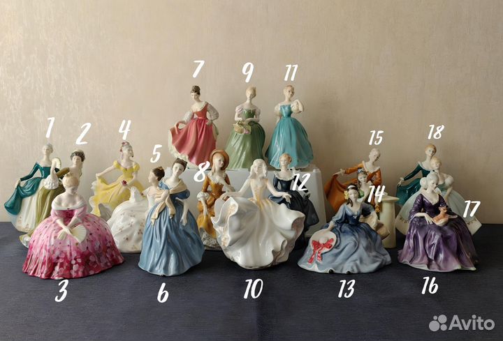 Английские фарфоровые статуэтки. Royal Doulton