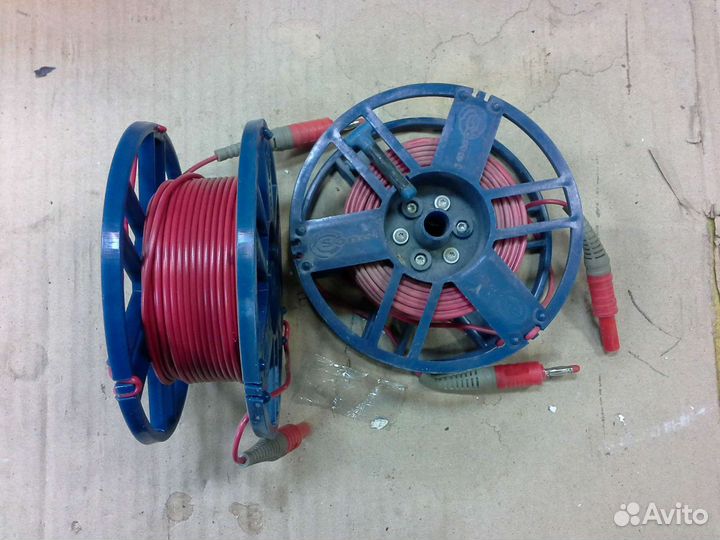 Провод измерительный с разъёмом банан на катушке