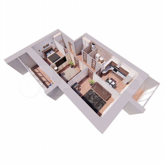 3-к. квартира, 81,9 м², 8/12 эт.