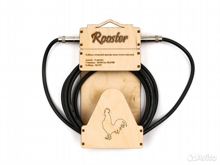 RUS0103 Кабель инструментальный, 3м, Rooster