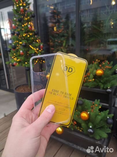 Чехол + защитное стекло