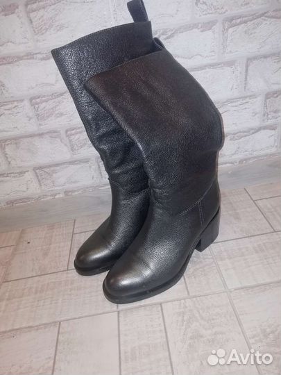 Сапоги натуральная кожа. Евро зима
