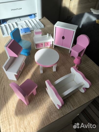 Кукольная мебель деревянная