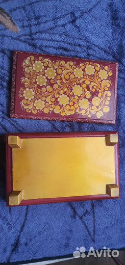 Шкатулка с росписью (хохлома), СССР