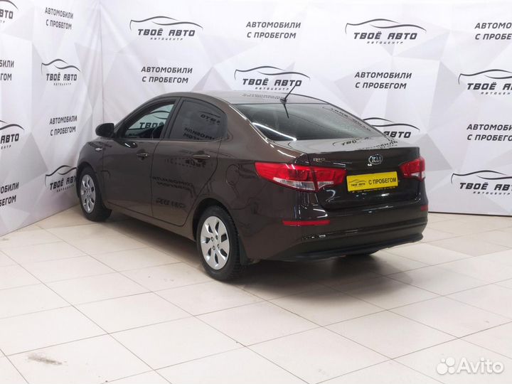 Kia Rio 1.6 МТ, 2016, 105 109 км
