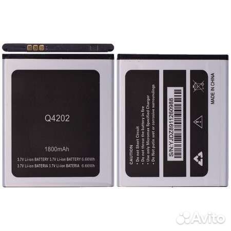 Аккумулятор для Micromax Q4202 Bolt Warrior 2