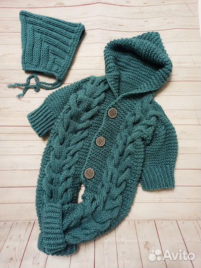 Комбинезон вязаный детский