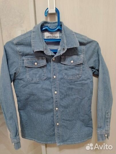 Джинсовая рубашка на мальчика