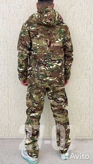 Тактический боевой костюм мультикам на флисе