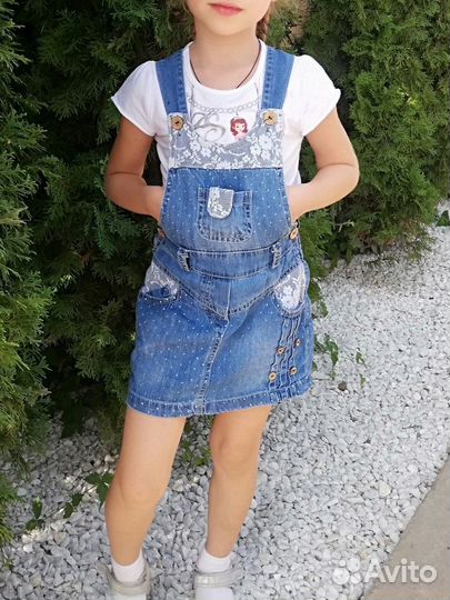 Сарафан джинсовый 4-5л