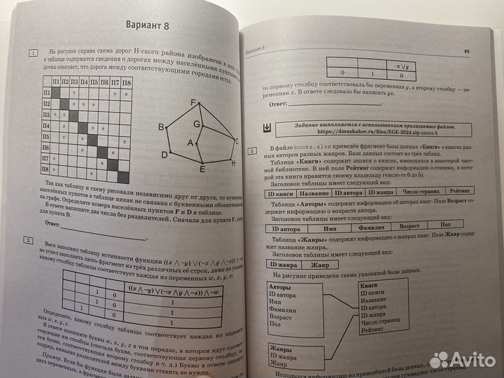 Сборник вариантов ЕГЭ по информатике 2024