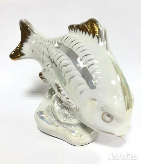 Статуэтка. Рыба. Дулево 1958 год. Фарфор