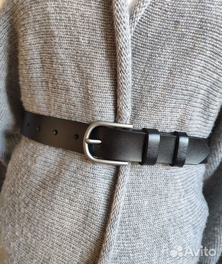 Ремень женский черный