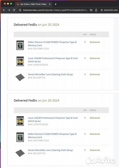 Lexar Cfexpress Type B 256Gb bhphotovideo