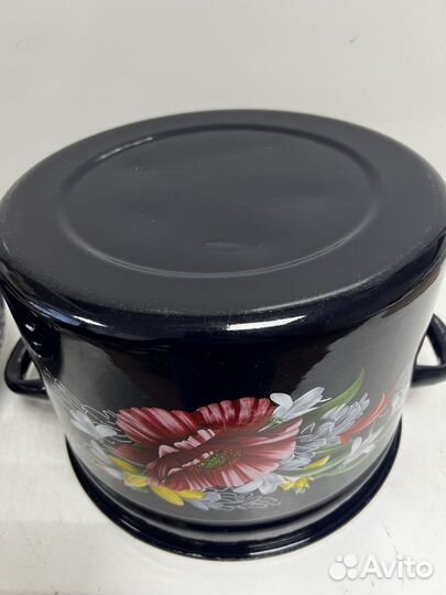 Кастрюля эмалированная 9 литров