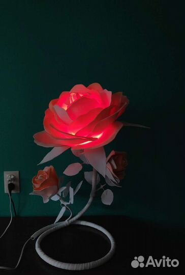 Светильник роза из изолона