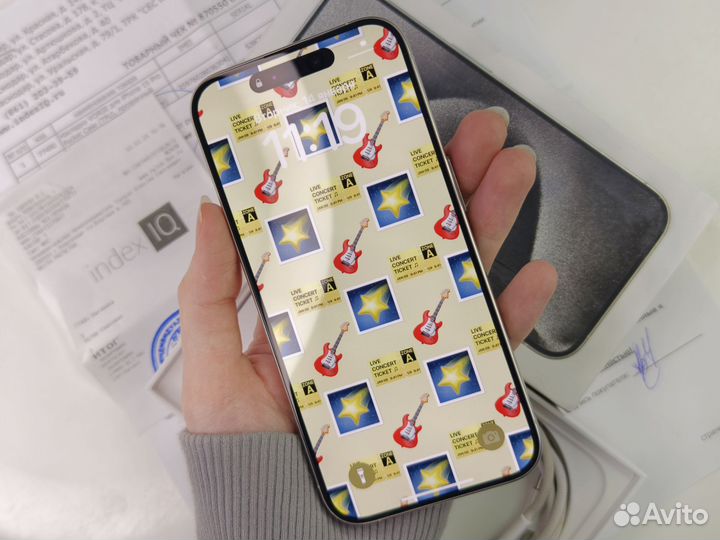 АКБ 94, с коробкой iPhone 15 Pro 128Gb sim+esim