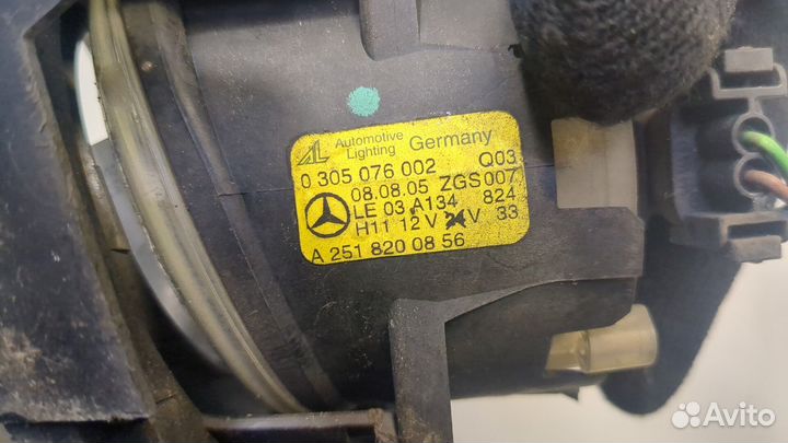 Фара противотуманная правая Mercedes A W169, 2005