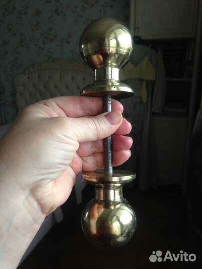 Ручка латунная дверная