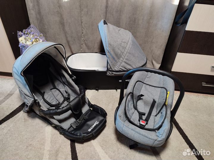 Коляска 3 в 1 sonic plus