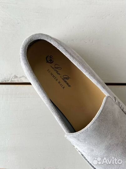 Лоферы Loro Piana сер