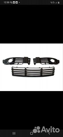 Пластик в бампер решетка б5