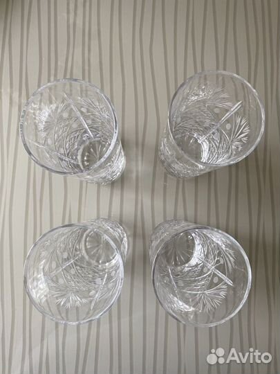 Хрустальные бокалы 4 шт