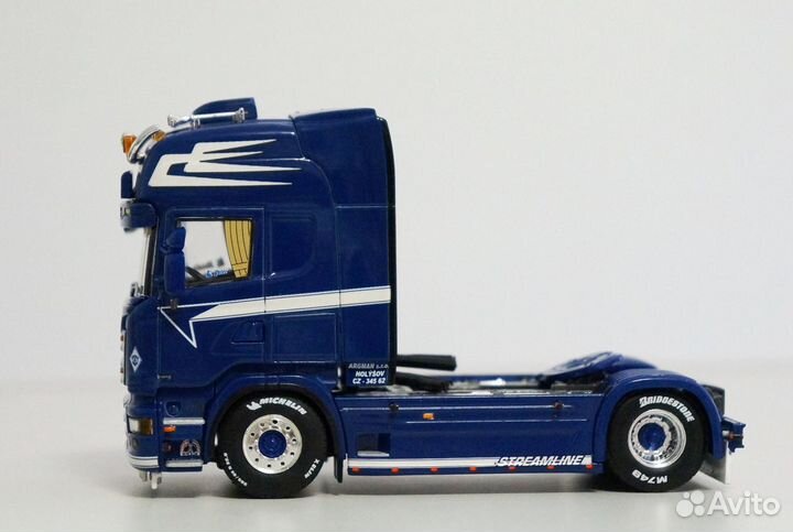 1/50 тягач Scania R 4х2 Argman грузовик WSI
