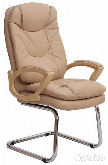 Кресло Фортуна в экокоже на полозьях