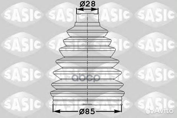 Пыльник шруса (установ. комплект) 1904040 Sasic