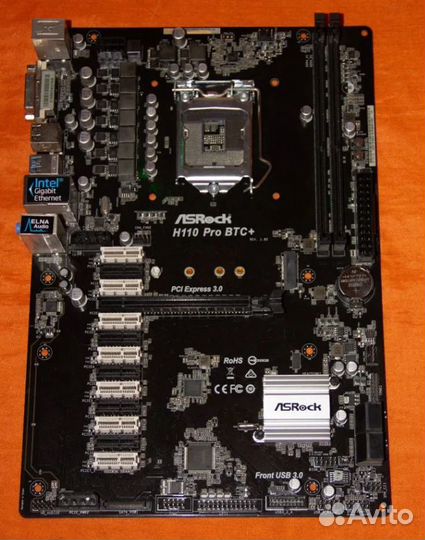 Материнская плата 1151v1 ASRock H110 Pro BTC+