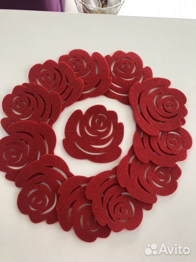 Салфетки фетровые декоративные