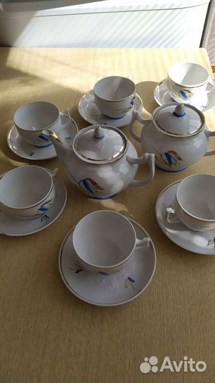 Сервиз чайный 1960 год Фарфоровый завод Вербилки