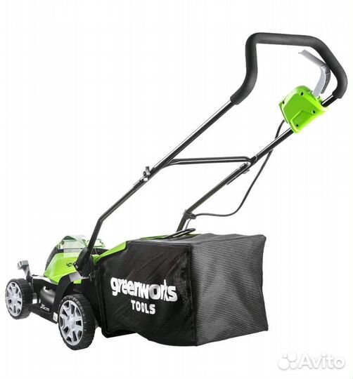 Аккумуляторная газонокосилка Greenworks G40LM35K2