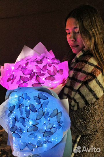 Букет из бабочек Светящийся