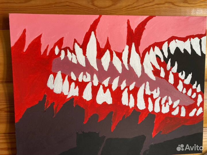 Картина акриловыми красками на холсте