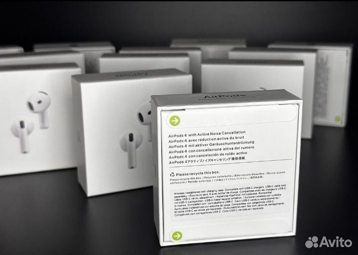 AirPods 4 с шумоподавлением (гарантия + доставка)