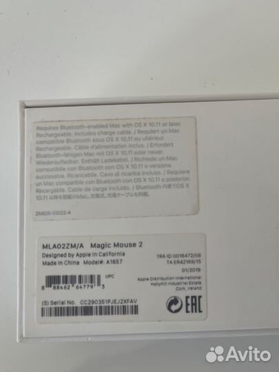 Мышь Apple magic mouse 2