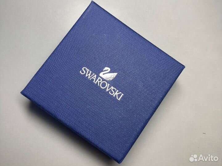 Swarovski серьги лебедь