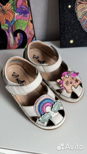 Кожаные сандалии детские