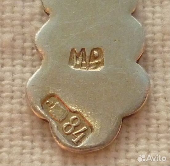 Серебряный нательный крестик 84 пробы