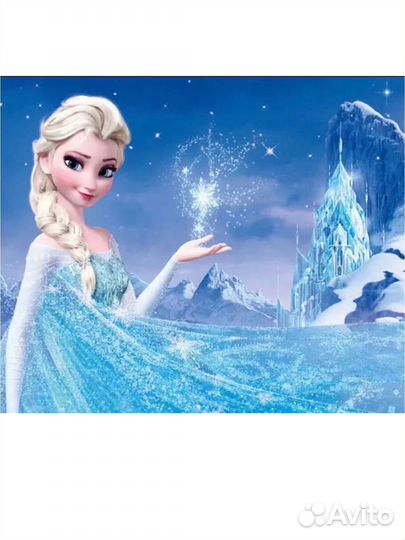 Баннер на день рождения холодное сердце Эльза