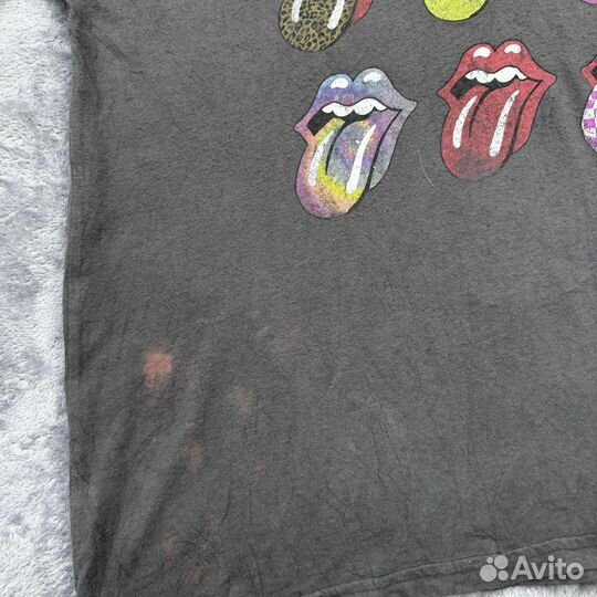 The Rolling Stones faded bleached футболка мерч