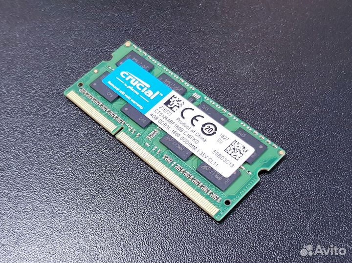 Материнская плата ASRock D1800B-ITX + Crucial 4Gb